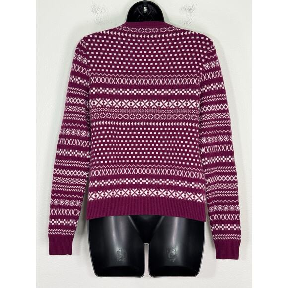 Kier + J 100% Cashmere Sweater Long Sleeve Pullover Pink Cabincore, M - Picture 5 of 11